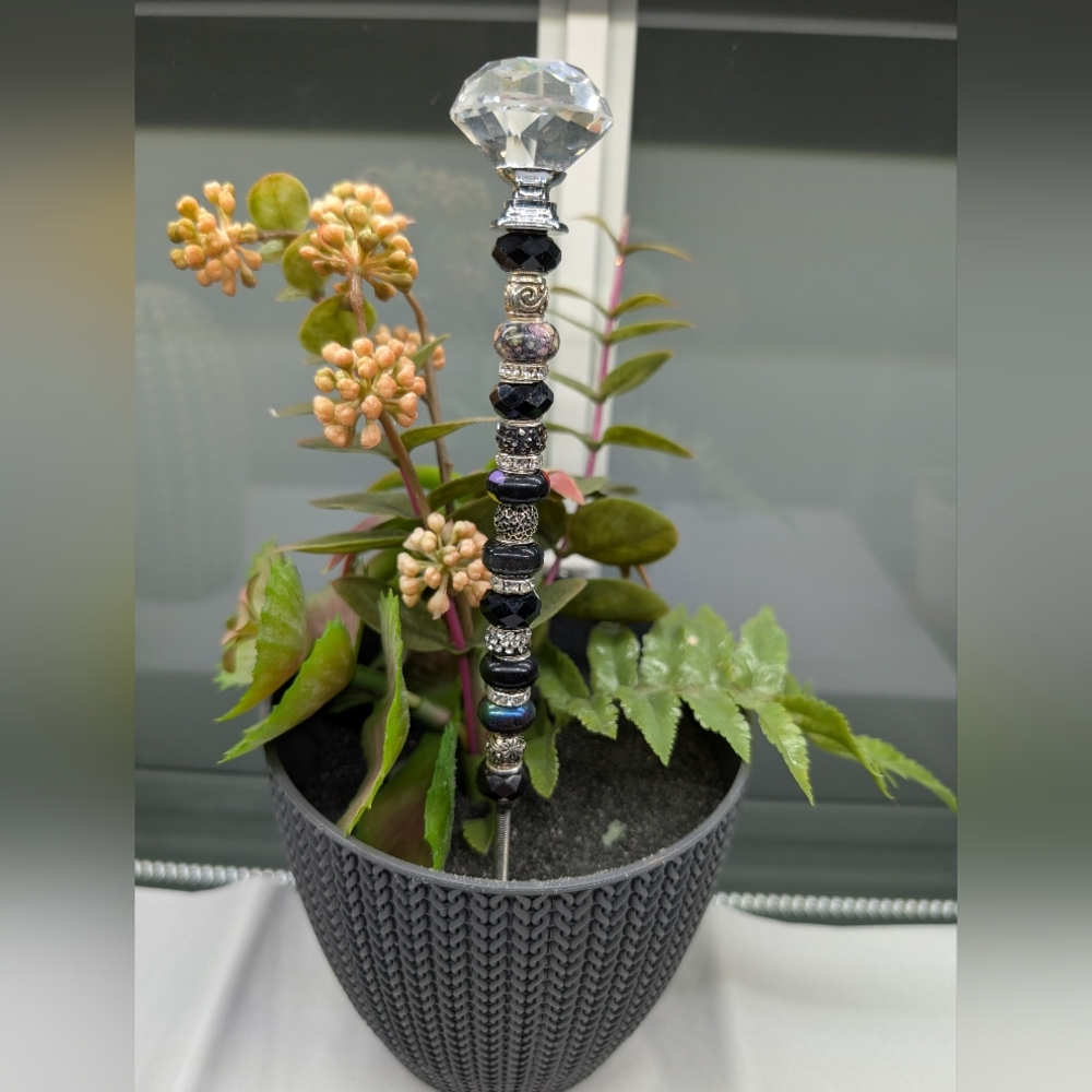Beaded Fairy Garden/Plant Stakes